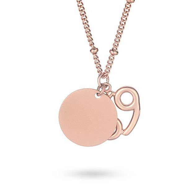 Women Twelve Constellations Cancer Necklace Custom Handwriting - KINGKA Jewelry