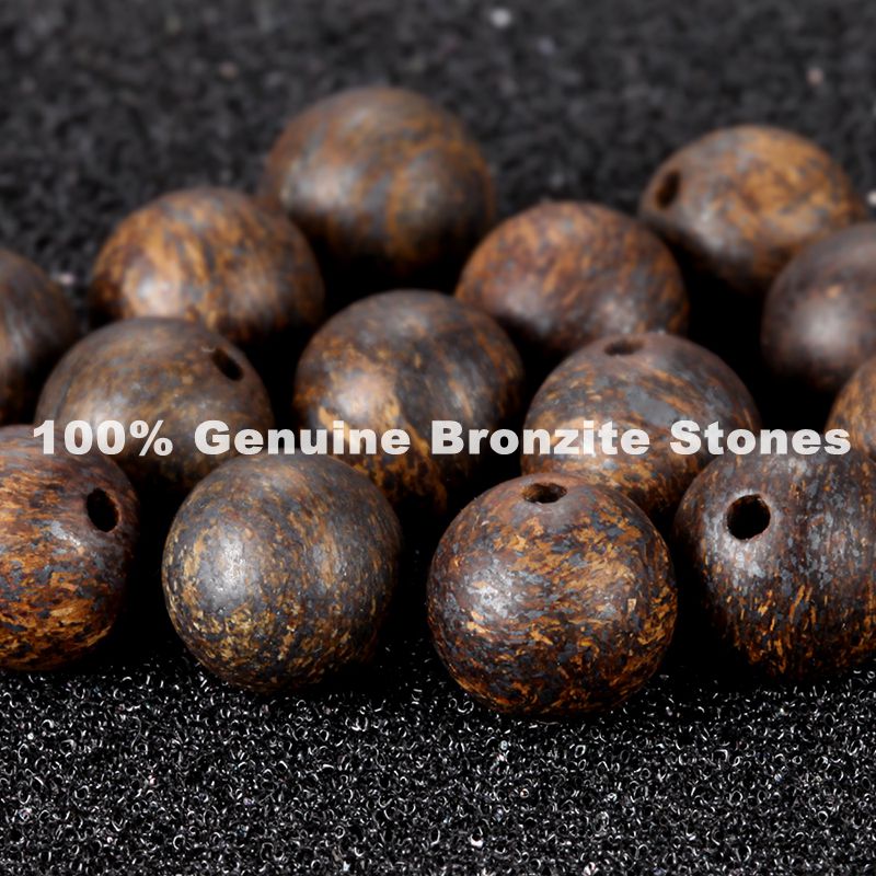 Men's Wristband with Bronzite, Reptile Element - KINGKA Jewelry