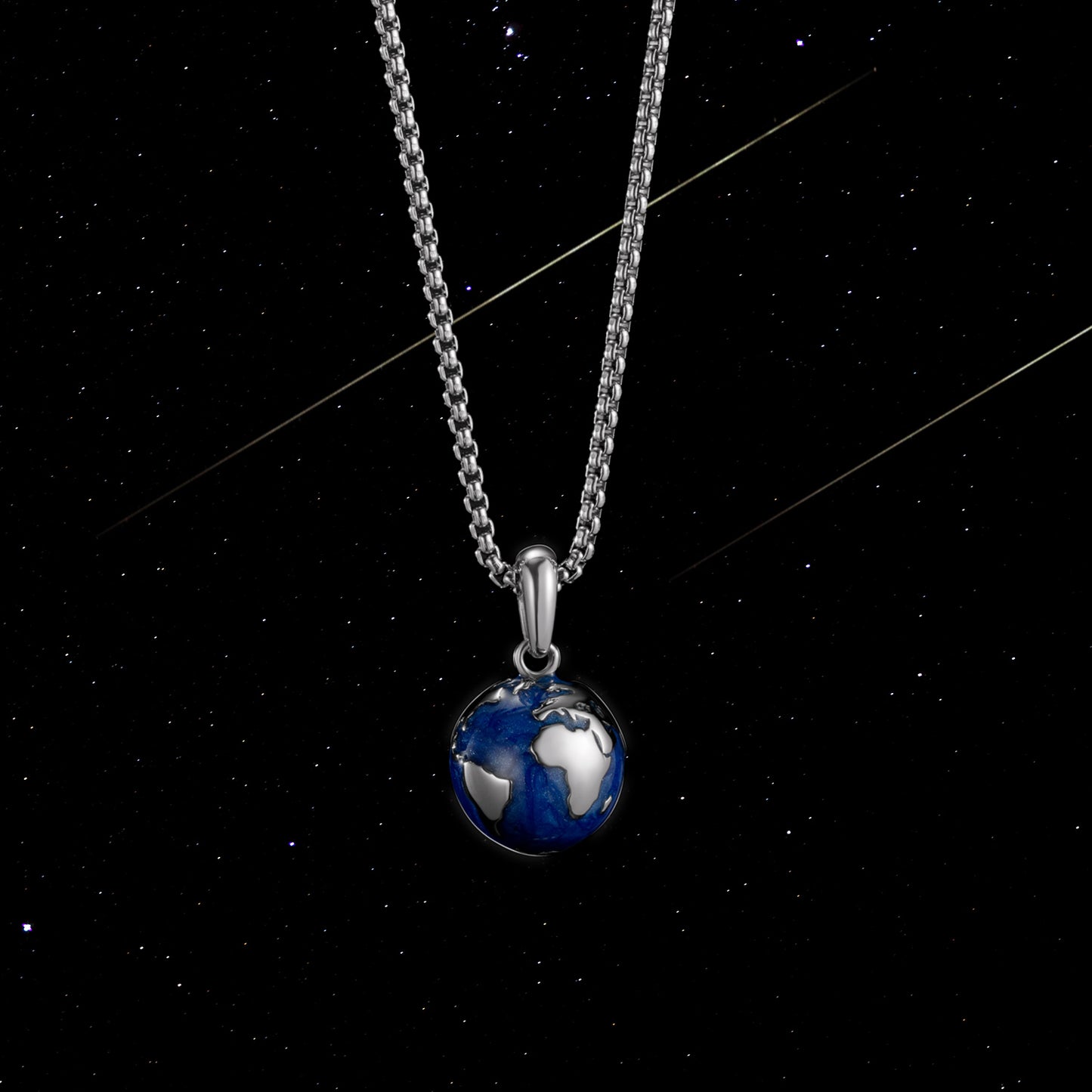 Natural Tiger Eye Bracelet with 316 Stainless Steel Earth Bead & The Earth Necklace
