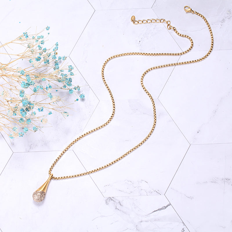 Women Pendant Necklace Teardrop - KINGKA Jewelry