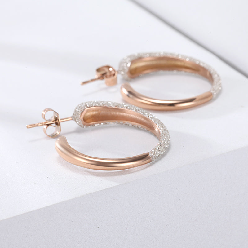 Women Earrings Stardust Hoop - KINGKA Jewelry