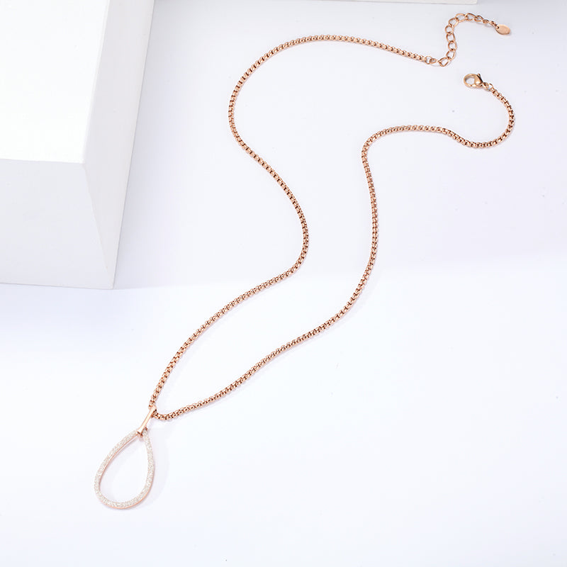 Women Pendant Necklace Sector Hoop - KINGKA Jewelry
