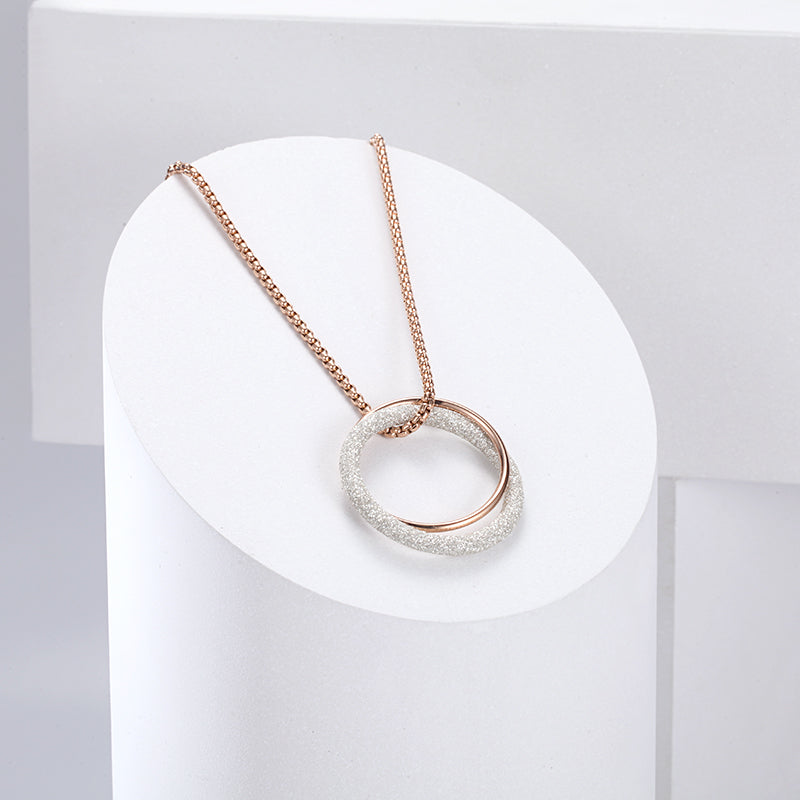 Women Pendant Necklace Wrap Hoop - KINGKA Jewelry