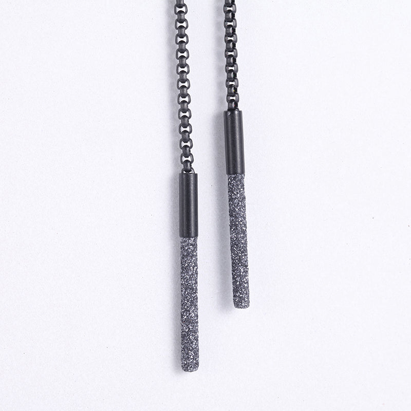 Women Drop Earrings Grey - KINGKA Jewelry
