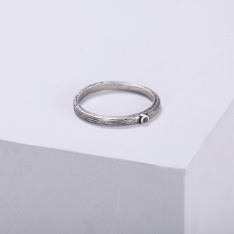 925 Silver Ring with Diamond - KINGKA Jewelry