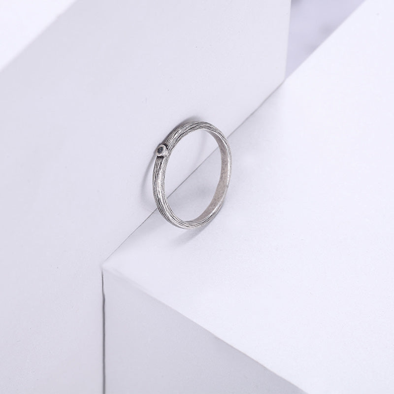 925 Silver Ring with Diamond - KINGKA Jewelry