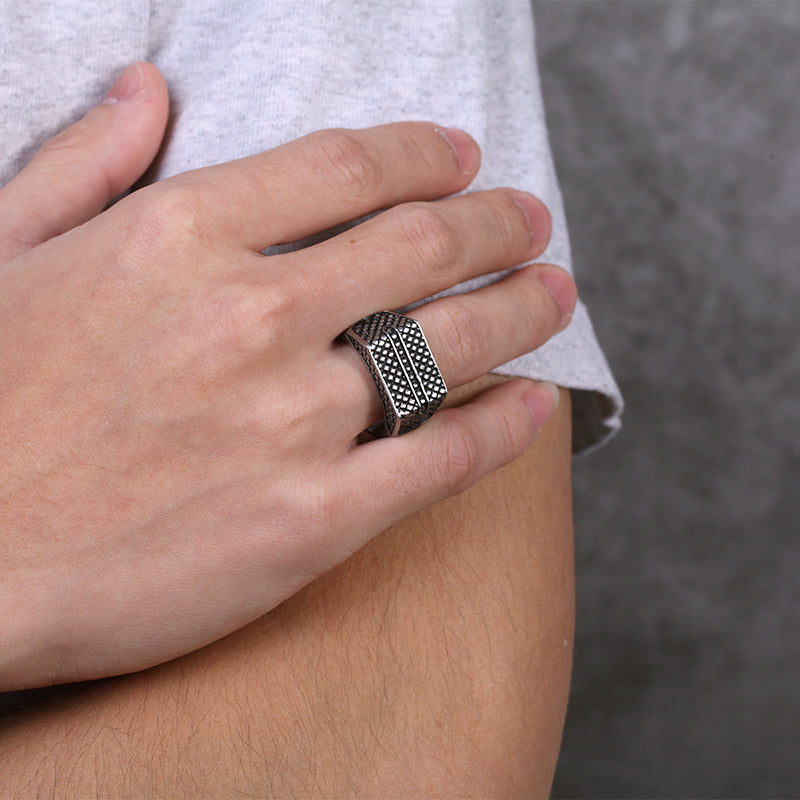 Men's Signet Ring Reptile - KINGKA Jewelry