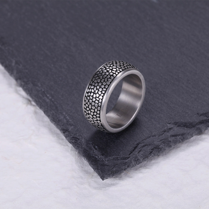 Men's Bowl Ring Reptile - KINGKA Jewelry