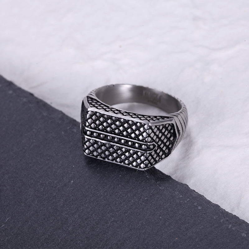 Men's Signet Ring Reptile - KINGKA Jewelry