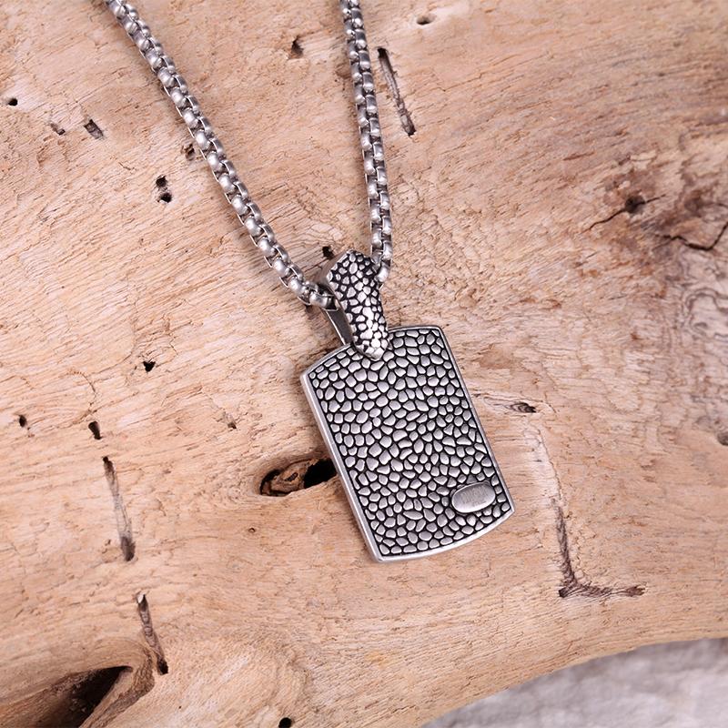 Men's Tag Necklace Reptile - KINGKA Jewelry