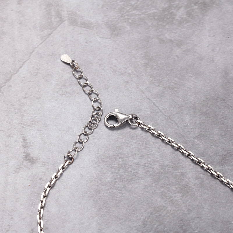 Thin Tag Necklace with Woven - KINGKA Jewelry