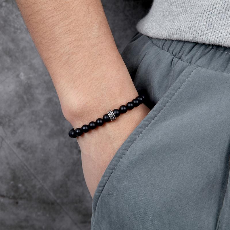 Men's Wristband with Stones - KINGKA Jewelry