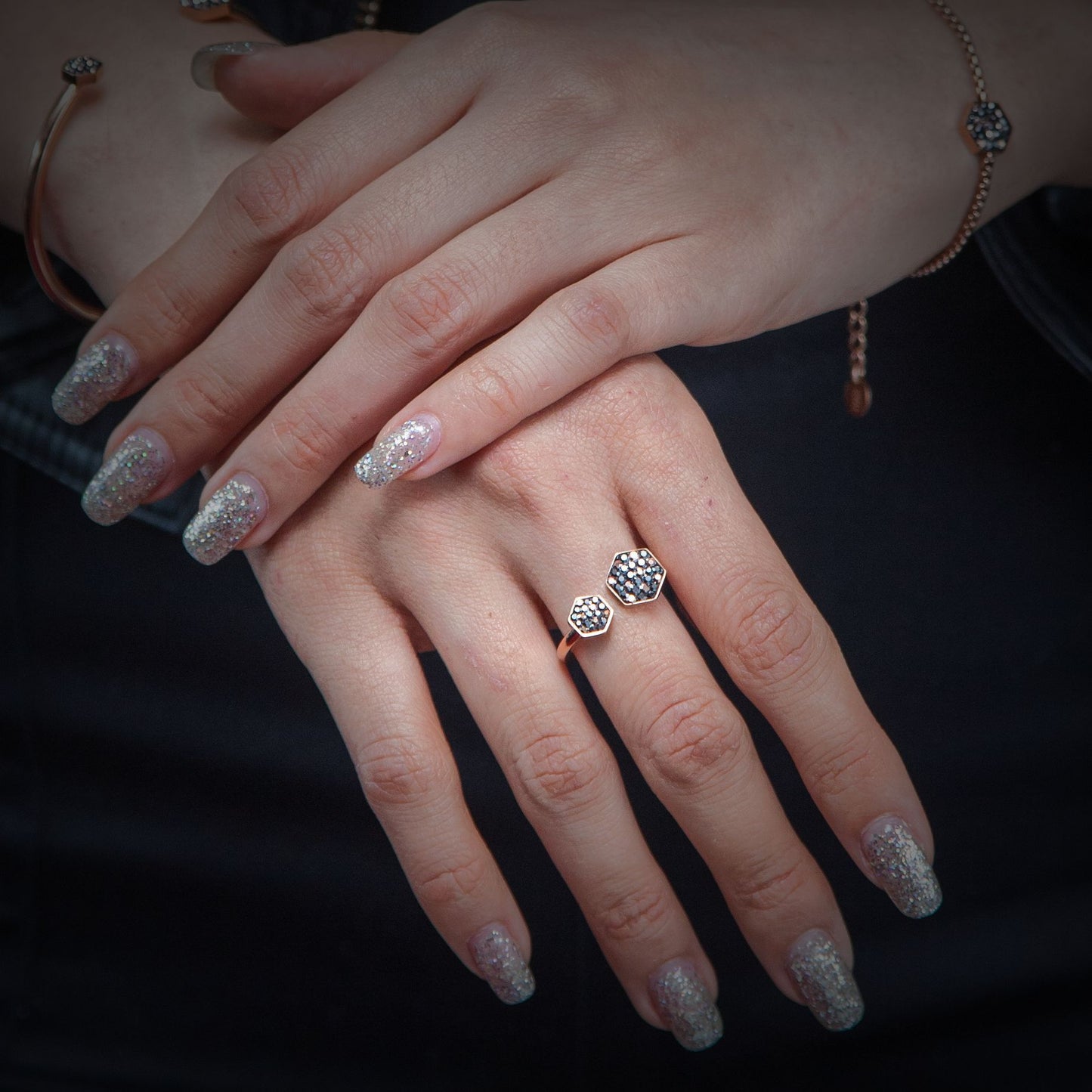 Women Ring Honey Comb - KINGKA Jewelry