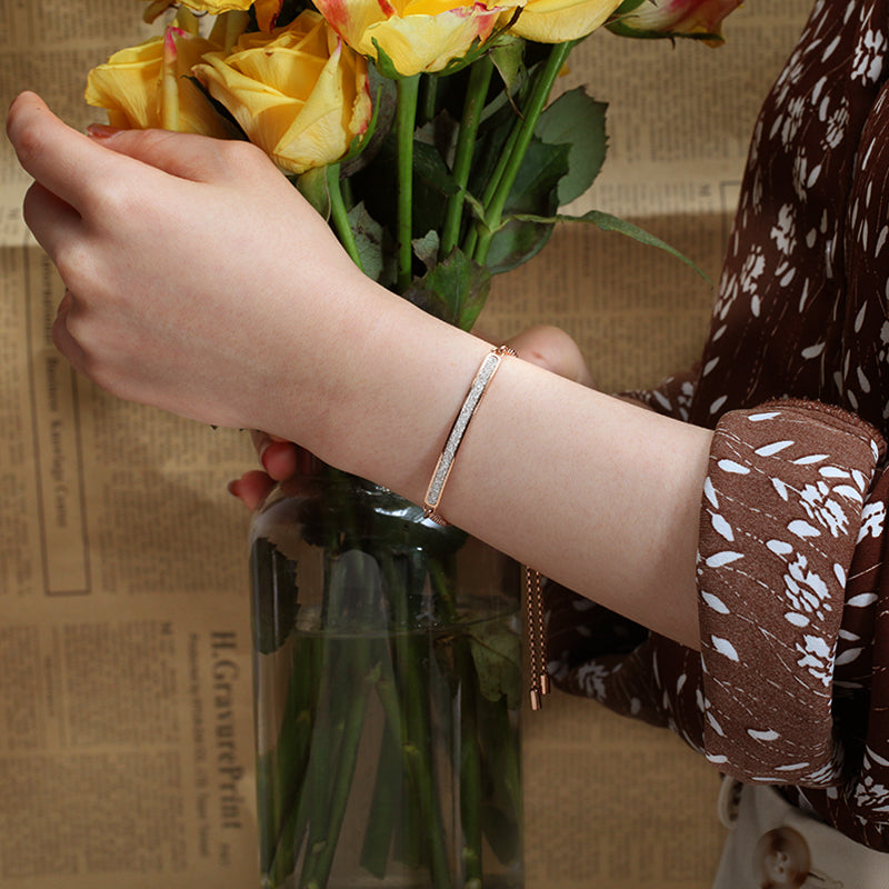 Women Chain Bracelet Linear Stardust - KINGKA Jewelry