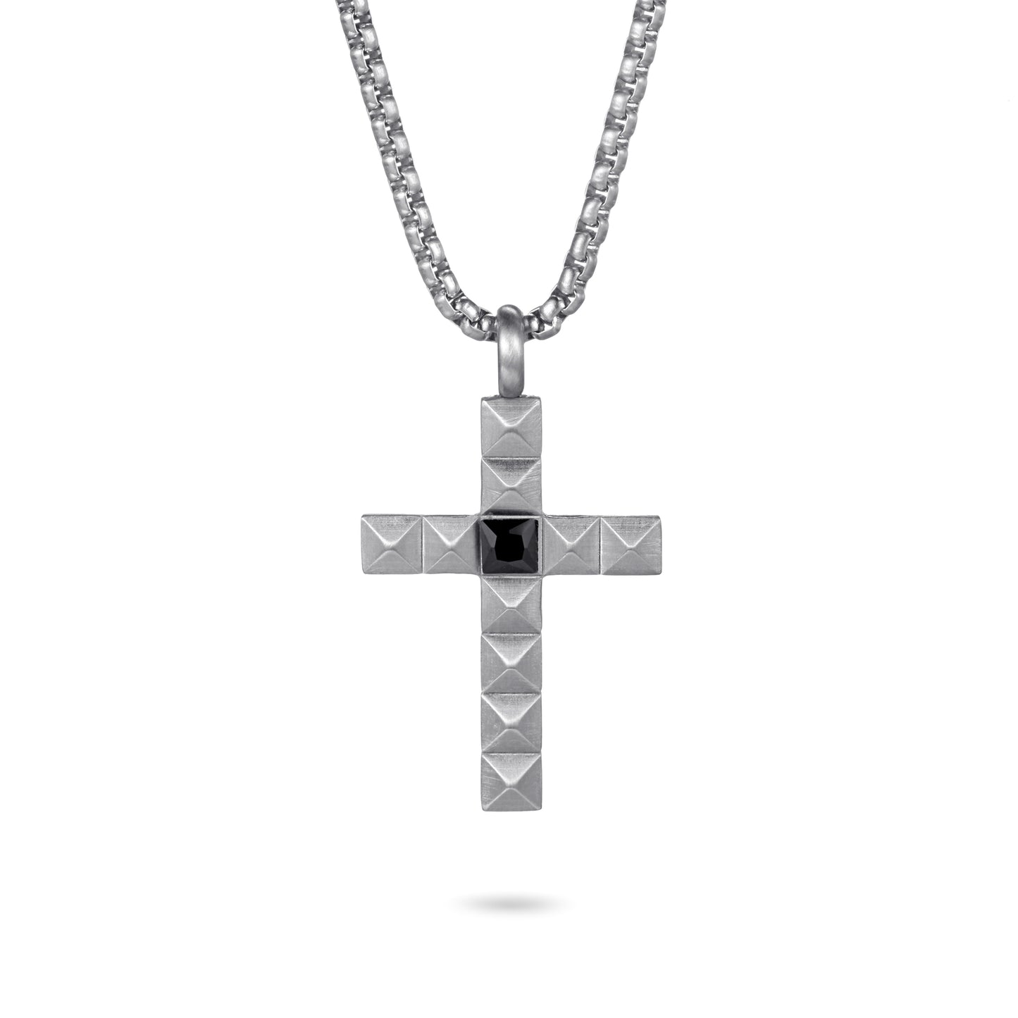 Men's Cross Necklace Pyramid - KINGKA Jewelry