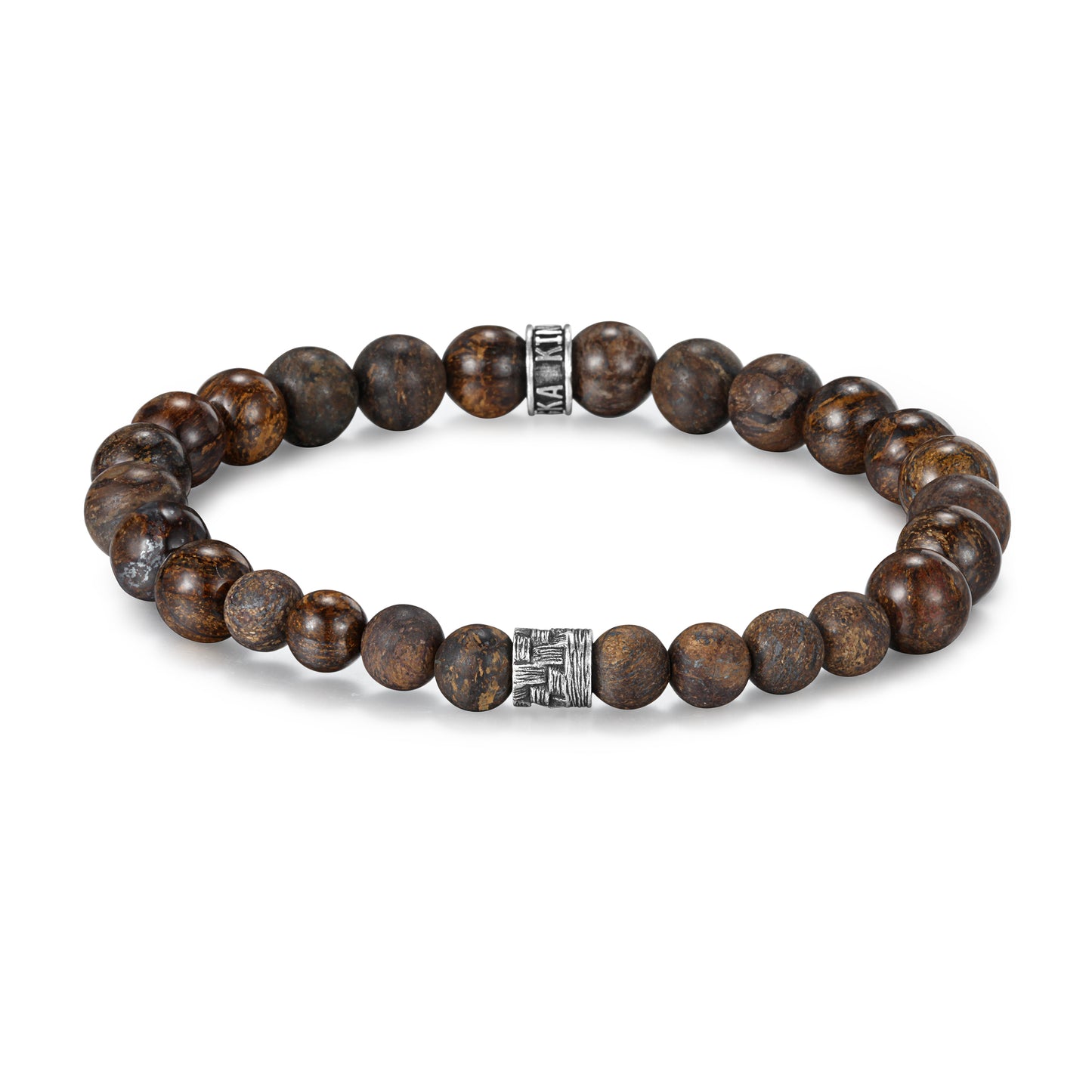 Men's Wristband with Bronzite - KINGKA Jewelry