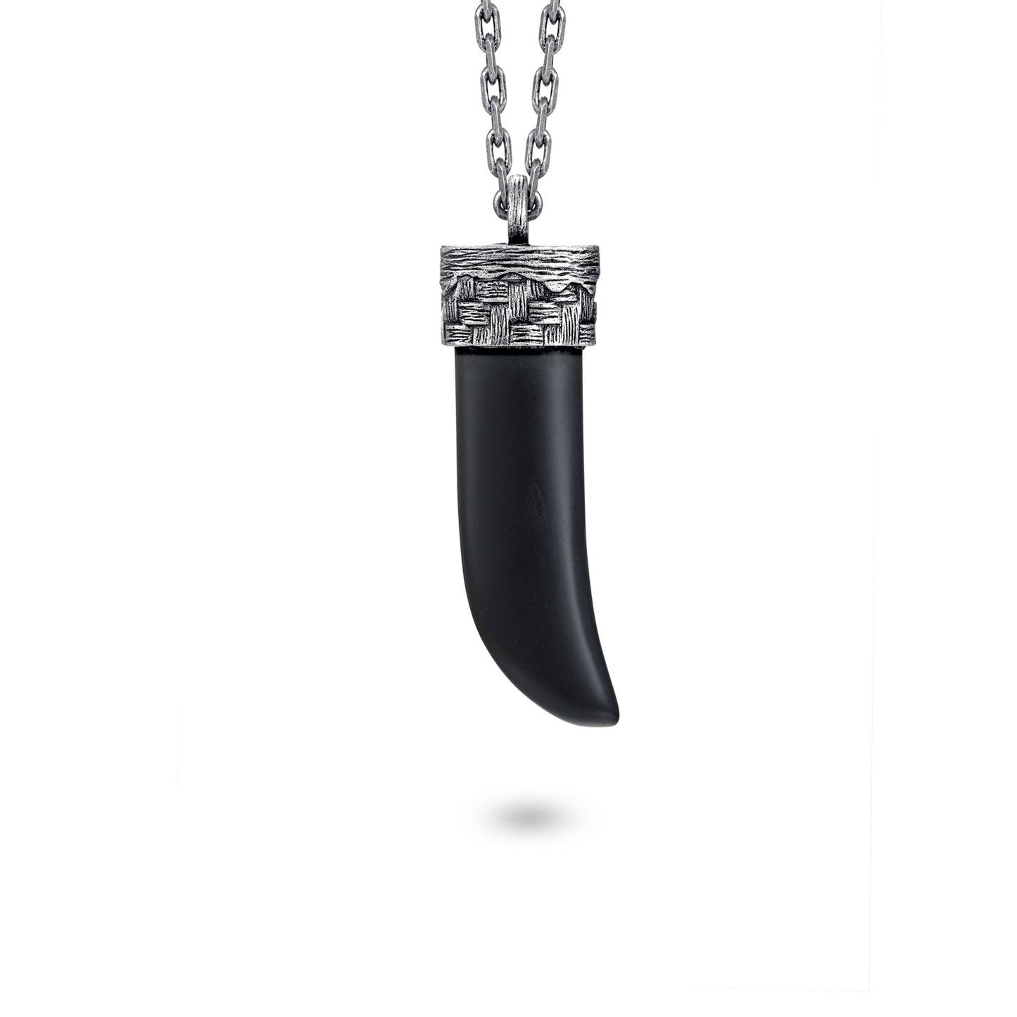 Men's Wolf's Fang Necklace with Woven - KINGKA Jewelry