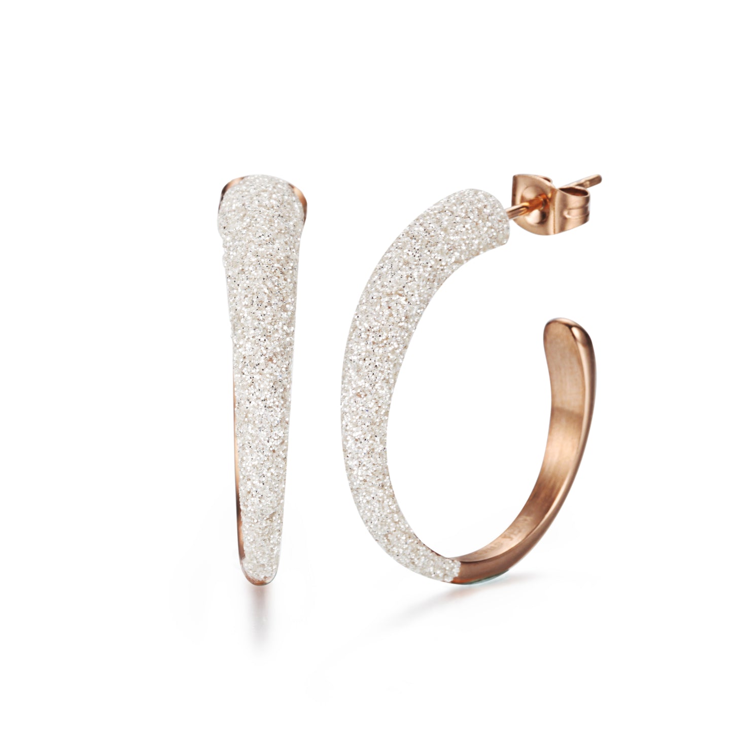 Women Earrings Stardust Hoop - KINGKA Jewelry
