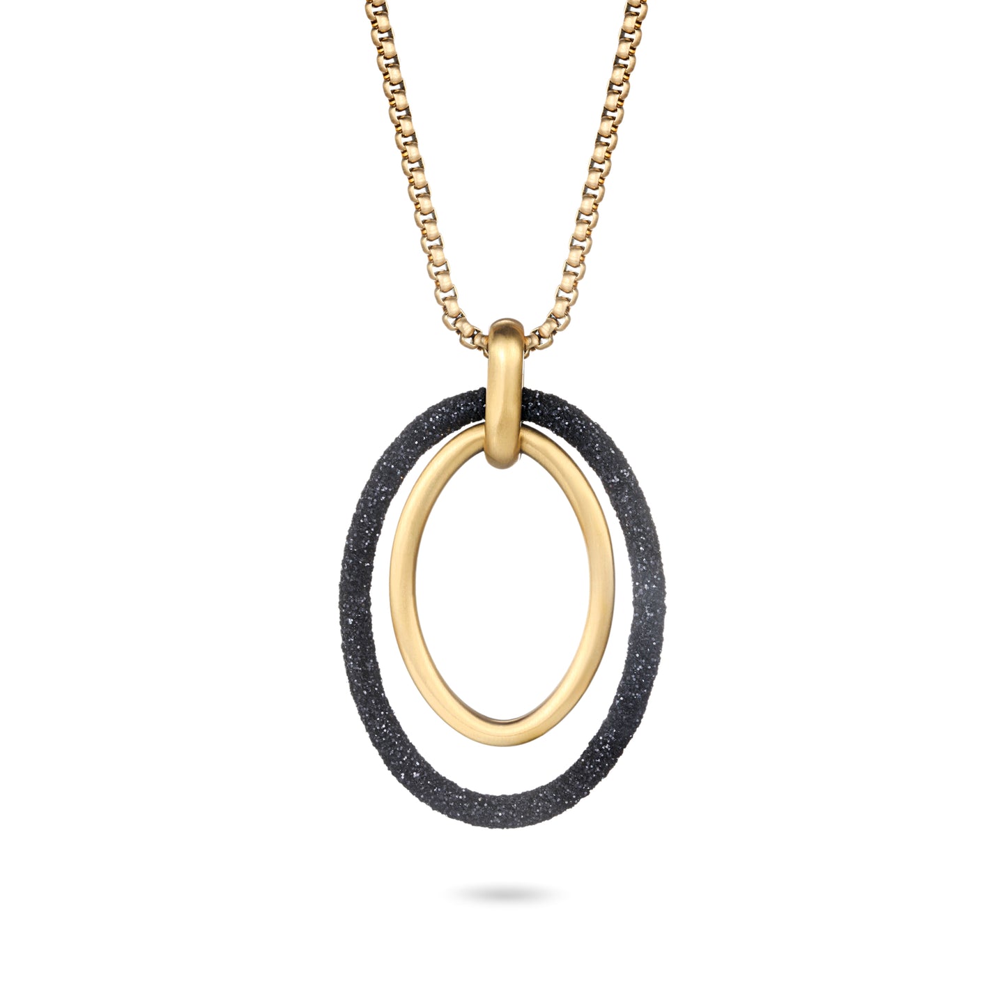 Women Pendant Necklace Oval Hoop - KINGKA Jewelry