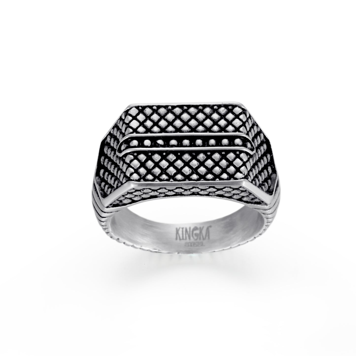 Men's Signet Ring Reptile - KINGKA Jewelry