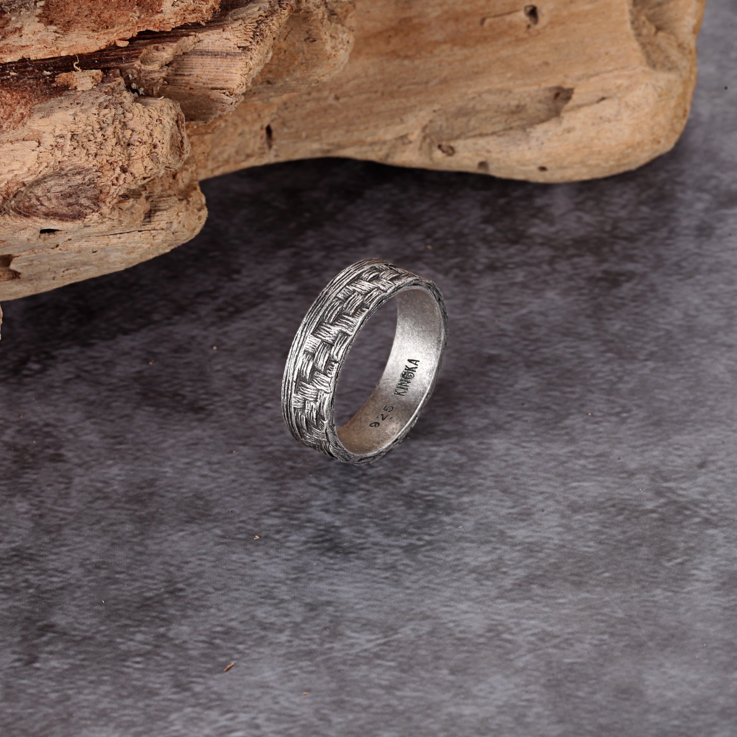 925 Silver Band Ring - KINGKA Jewelry