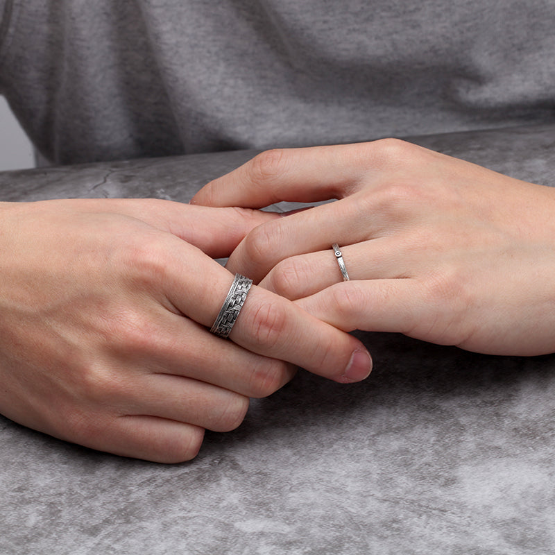925 Silver Band Ring - KINGKA Jewelry