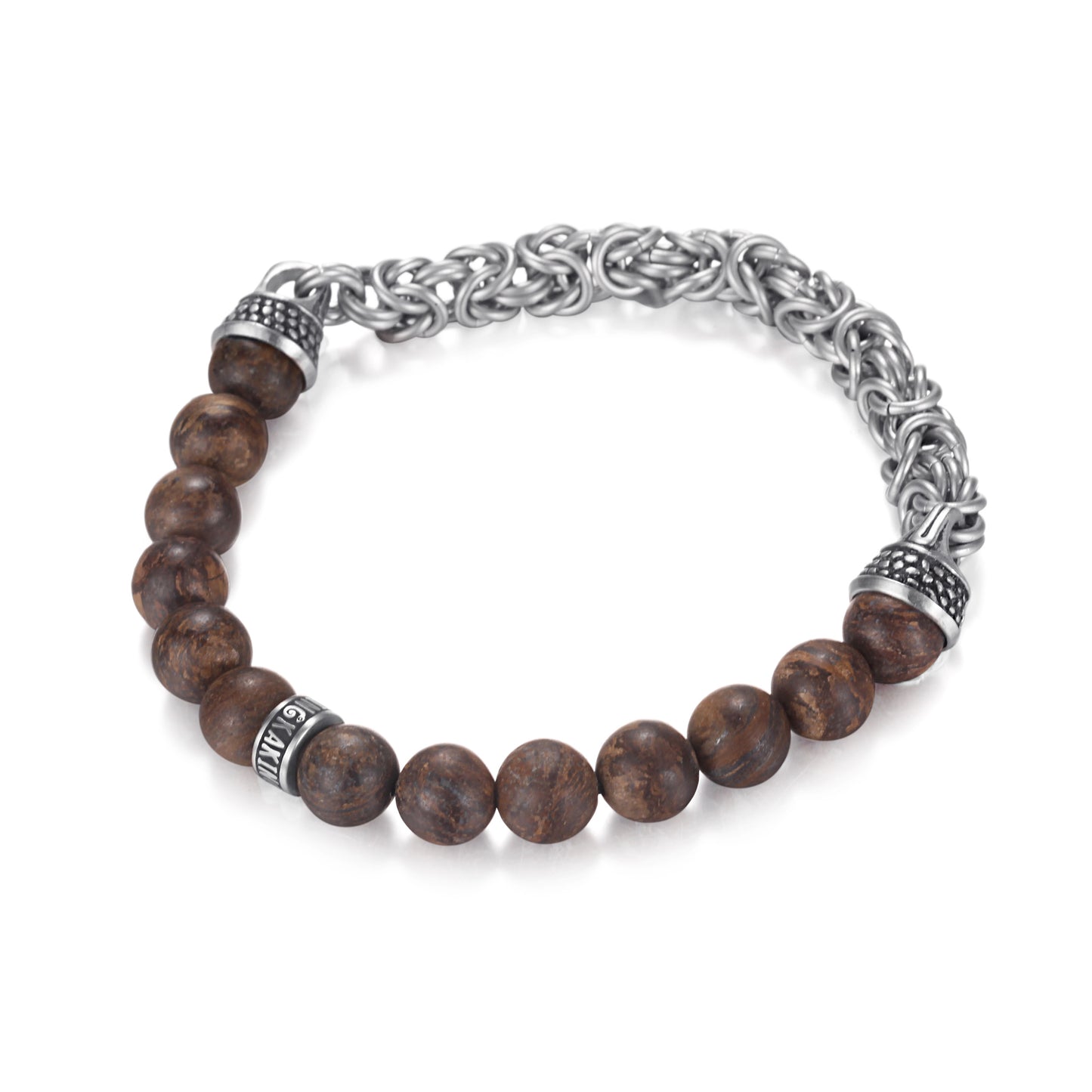 Men's Beaded King Chain Bracelet - KINGKA Jewelry