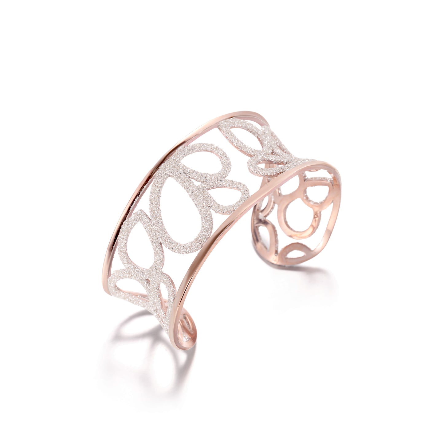 Women Curve Open Bangle Hollowed-out - KINGKA Jewelry