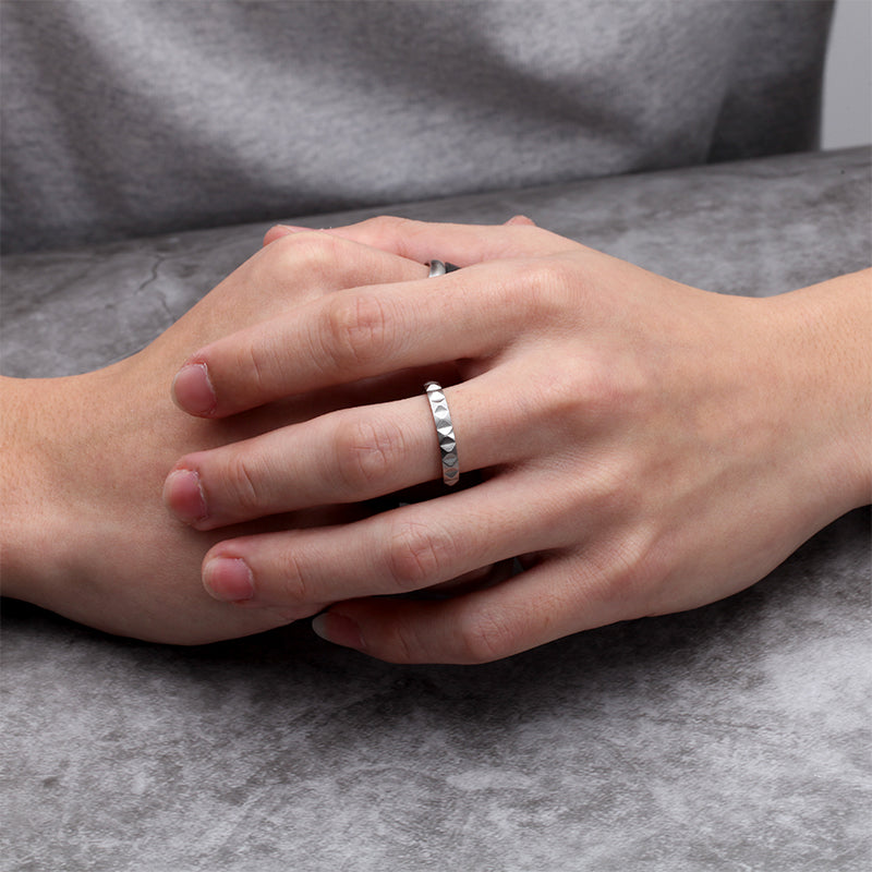 Men's Ring Pyramid - KINGKA Jewelry
