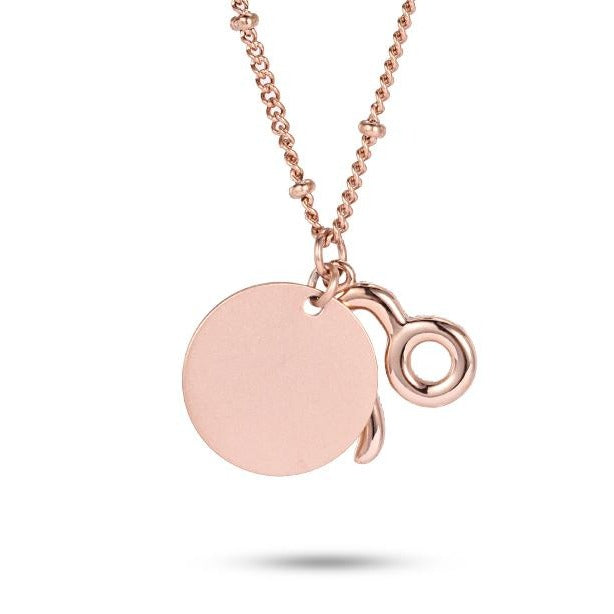 Women Twelve Constellations Leo Necklace Custom Handwriting - KINGKA Jewelry