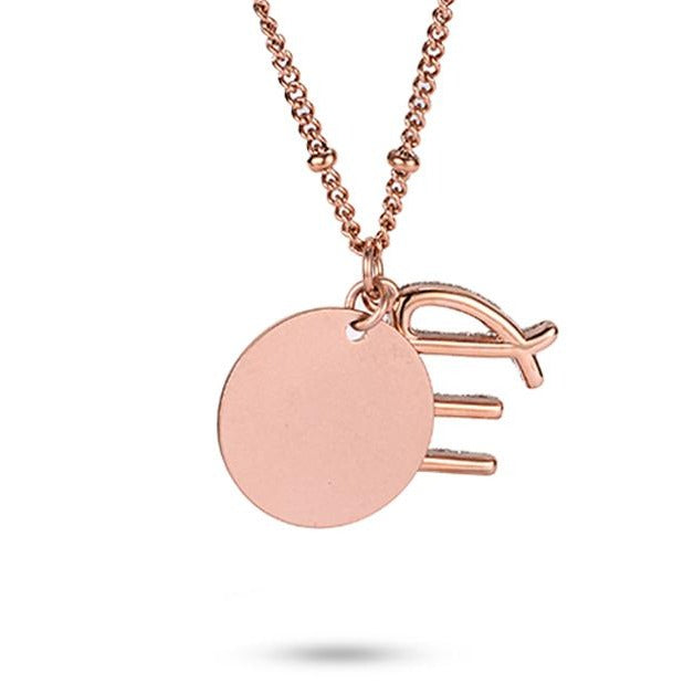 Women Twelve Constellations Virgo Necklace Custom Handwriting - KINGKA Jewelry