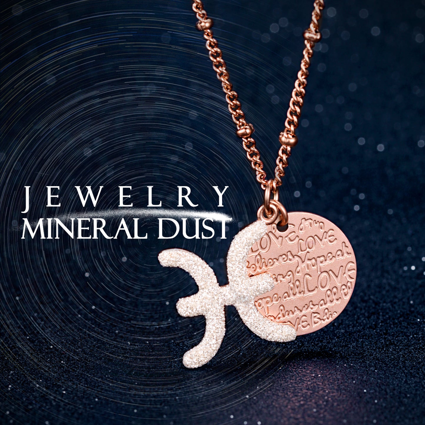 Women Constellations Pendant Necklace, Pisces