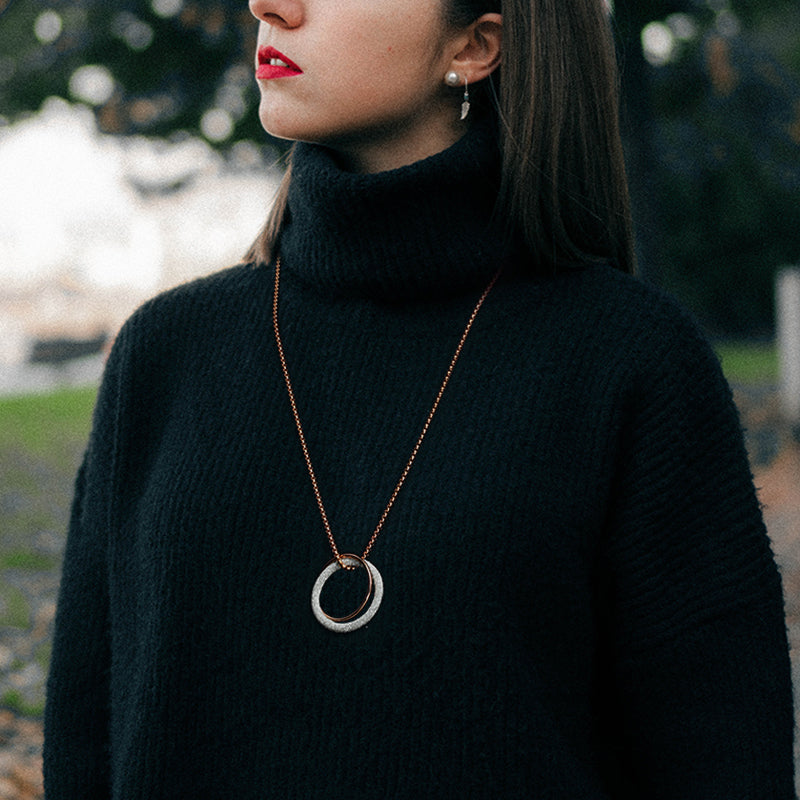 Women Pendant Necklace Wrap Hoop - KINGKA Jewelry