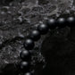 KINGKA Matt Agate Bead Bracelet, Silver Blue, The Earth - KINGKA Jewelry