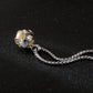 KINGKA Stainless Steel Globe Earth Necklace for Friends, Silver Gold
