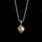 KINGKA Stainless Steel Globe Earth Necklace for Friends, Silver Gold