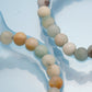 KINGKA Amazonite Stone Bead Bracelet, Blue Gold, The Earth - KINGKA Jewelry