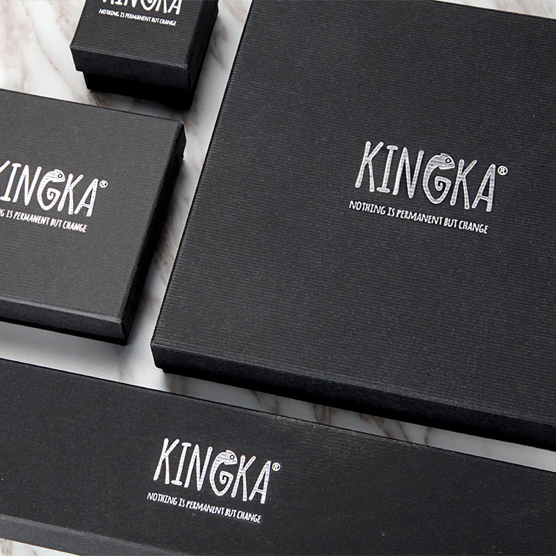 Men's Wrap-Around Bracelet with Stones, King Chain - KINGKA Jewelry