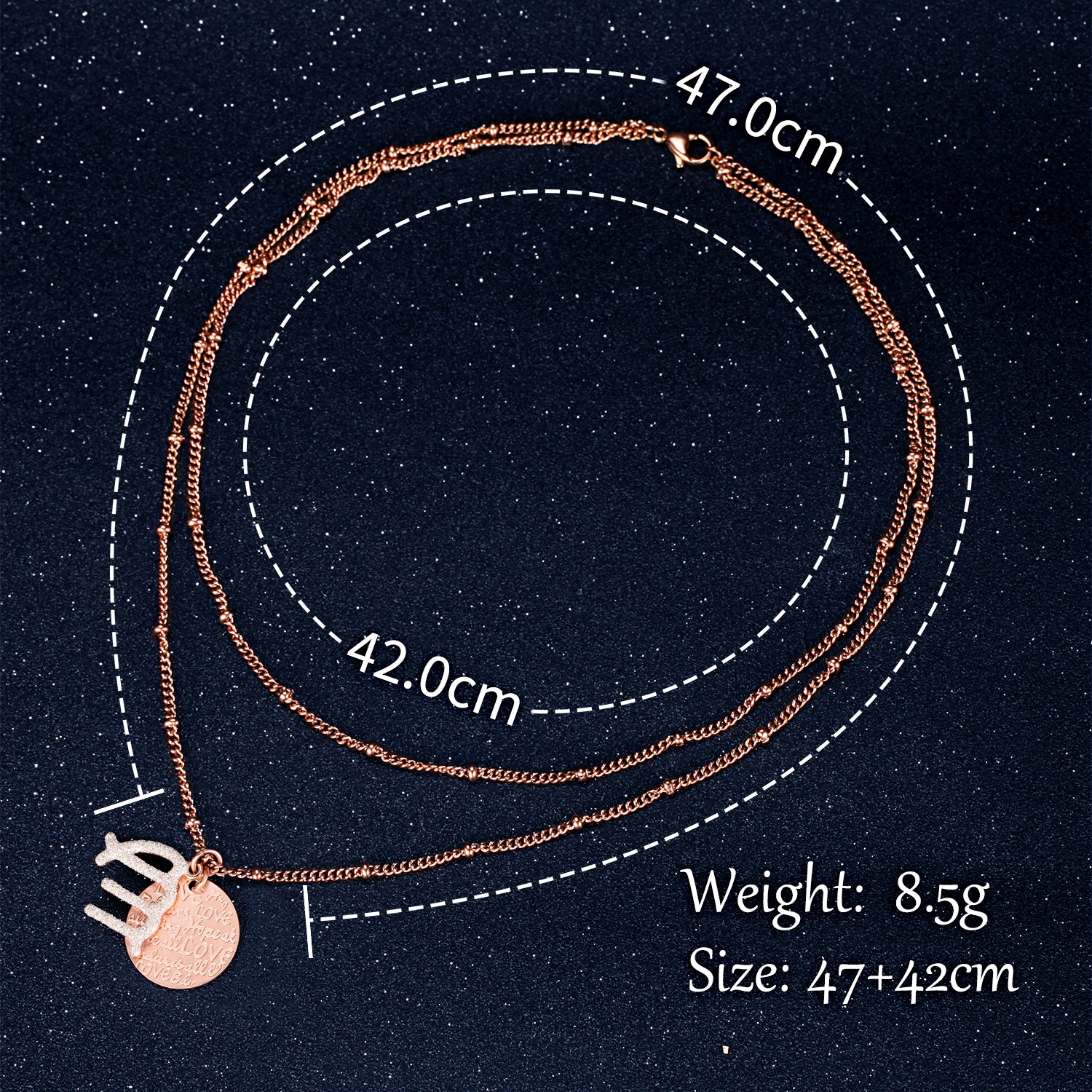 Women Twelve Constellations Virgo Necklace Custom Handwriting - KINGKA Jewelry