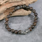 Men's Beaded Bracelet with Stones, Woven Clasp - KINGKA Jewelry