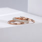 Women Stacking Rings White Glitter Dust - KINGKA Jewelry