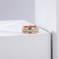 Women Stacking Rings White Glitter Dust - KINGKA Jewelry