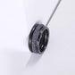 Women Stacking Rings Grey Glitter Dust - KINGKA Jewelry