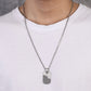 Dog Tag Necklace with Woven - KINGKA Jewelry