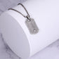 Dog Tag Necklace with Woven - KINGKA Jewelry