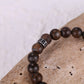 Men's Wristband with Bronzite, Reptile Element - KINGKA Jewelry