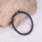 Men's Stacking Bracelet with Onyx, Reptile Engraved Chain - KINGKA Jewelry