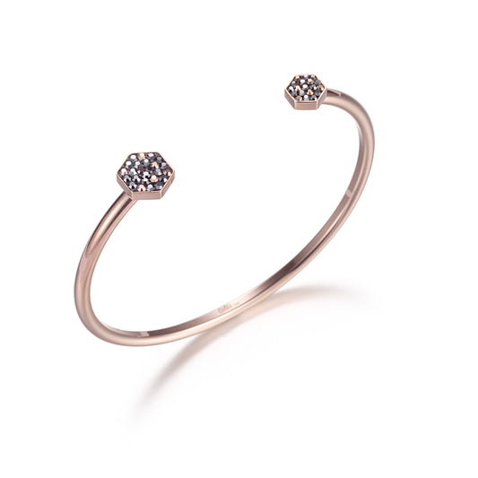 Women Open Bangle Honey Comb - KINGKA Jewelry