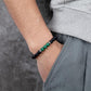 Men's Beaded Bracelet with Onyx and Malachite - KINGKA Jewelry