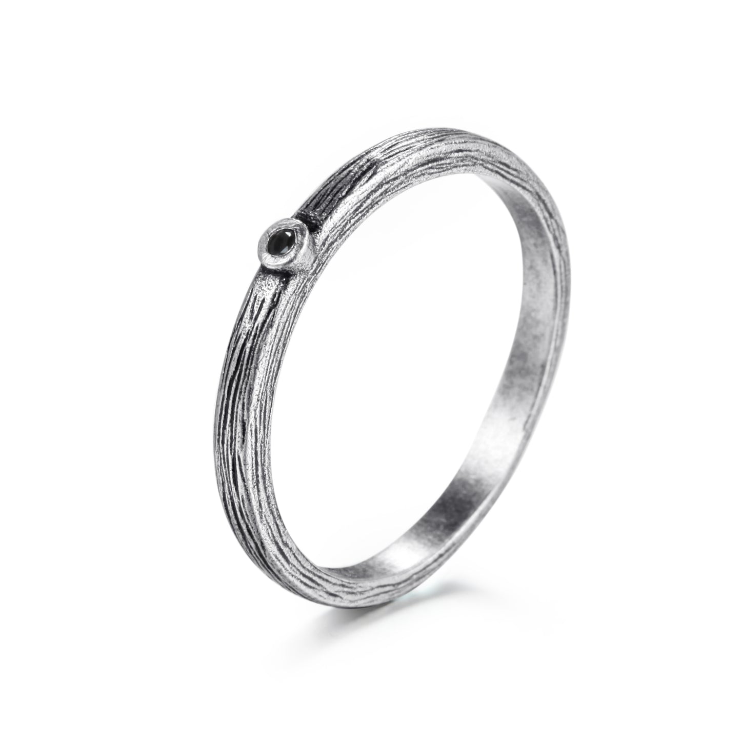925 Silver Ring with Diamond - KINGKA Jewelry